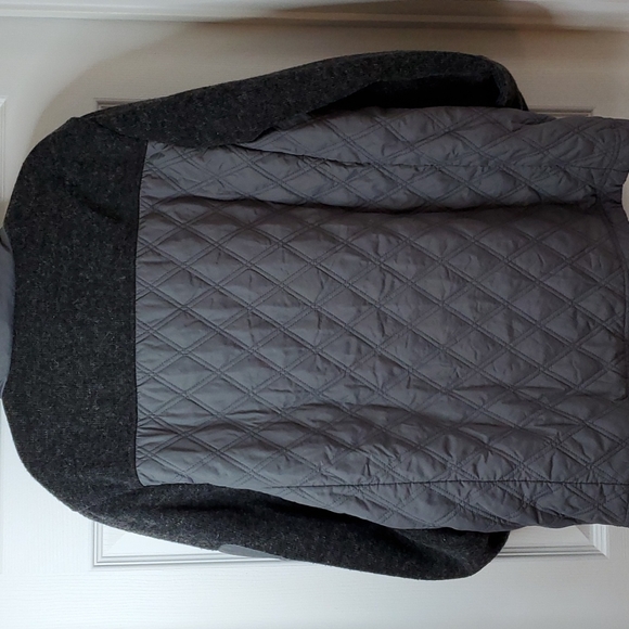 Far West mixed media quilted full zip jacket sz M - Picture 6 of 9